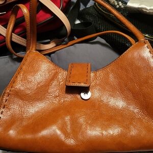 Fossil Tan Leather Mini Bag